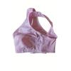 Conjunto de sutiã elegante plus size, sutiã feminino plus size com estampa floral e botões na frente, sem fio, cobertura total, conjunto de duas peças para o dia a dia
