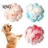 Jouets d'hygiène dentaire sûrs pour chiens, Balles couinantes pour chiens, Jouet interactif pour animaux de compagnie en TPR durable, Nettoyage des dents, Jouet à mâcher pour chiots et animaux de compagnie, Texture étoile, Petit Moyen