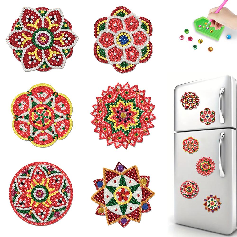 

2D/Flat Acrylic DIY Diamond Painting Magnets Special-Shaped Drill Magnetic Diamond Art Decor for Adults Beginners Home Decor