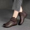 2025 Fall New Arrival: Thick-Soled Soft-Soled Comfortable Rubber Sole Ankle Boots for Women Women's Single Shoes Middle-Aged and Elderly Casual  Shoes