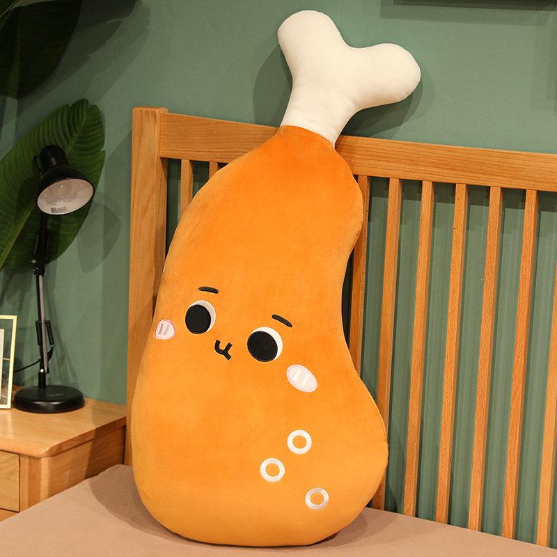 50-100cm Simulation Food Real Life New Chicken Leg Toy Chick Stuffed Soft Pillow Cushion Birthday Gift for Children Baby Kids