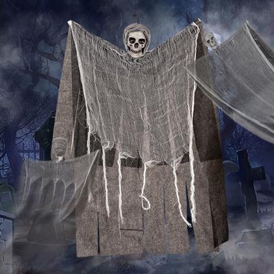 Halloween Hängender Geist Realistische Installation Grim Reaper Gruseliges Hängendes Skelett Einfache Spukhaus Dekoration