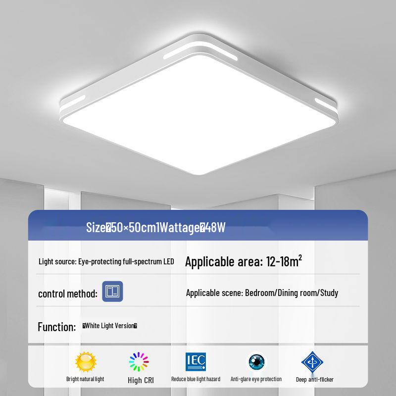 LED Ceiling Light: Ultra-Thin, Modern Round Lighting for Living Room, Bedroom, Dining, and Study Rooms