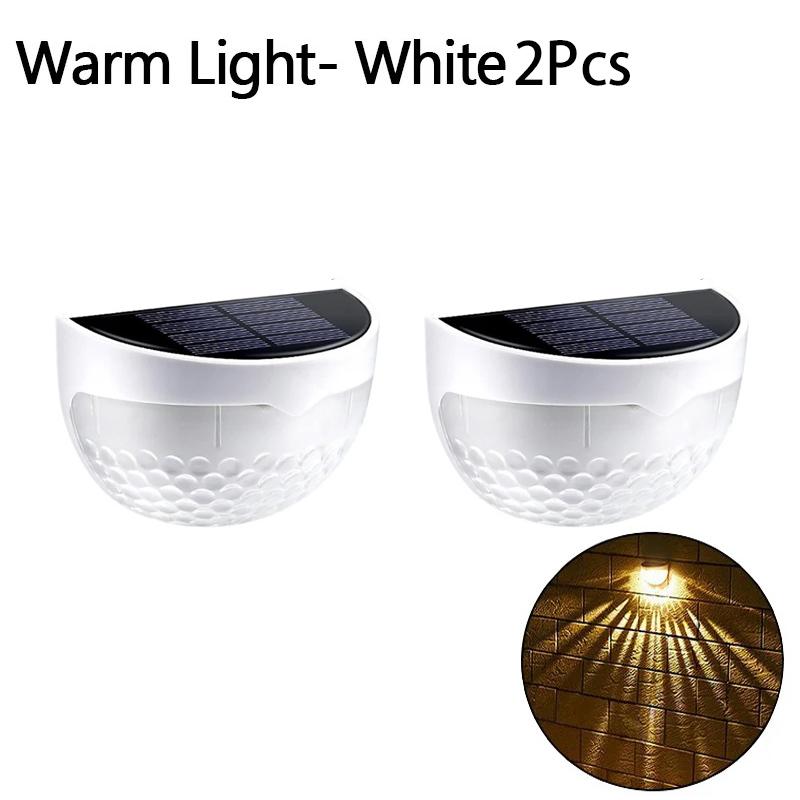 Solar Hedge Light 6LED Half Round Ladder IP65 Waterproof Courtyard Garden Balcony Wall Lamp Induction Decoration Lighting Bright
