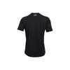 Under Armour Rush Series Logo Crew Neck T-Shirt Men Tops Black 1366138-001