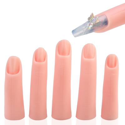 Dita finte in silicone Dita da pratica con magnete Dita finte da allenamento Dita per allenamento nail art per unghie acriliche