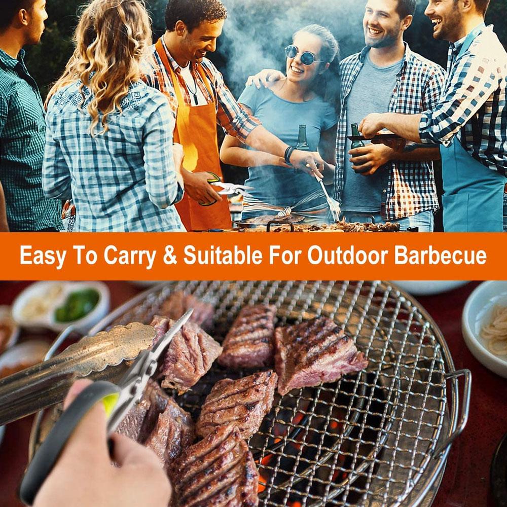 Kuchyňské nůžky 6v1 2cr13 Heavy Duty zakřivené multifunkční nůžky na kuřecí kosti na potraviny Zelenina Rybaření Nůž na vaření