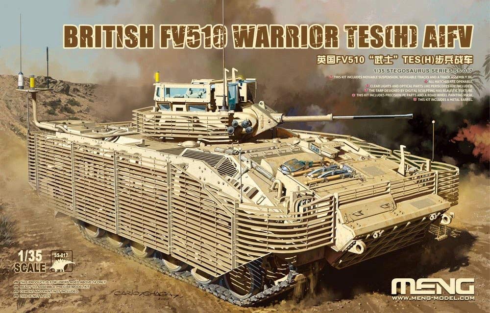 Meng Model British Army Infantry Fighting Vehicle FV510 Warrior Plastic Model MSS017 1/35 TES(H)