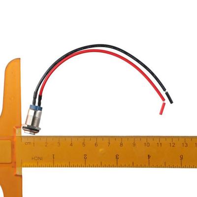 Hochwertiger 12mm Druckschalter Rastend Selbsthaltend 2A 12V/24V/125V/250V AC Wasserdicht
