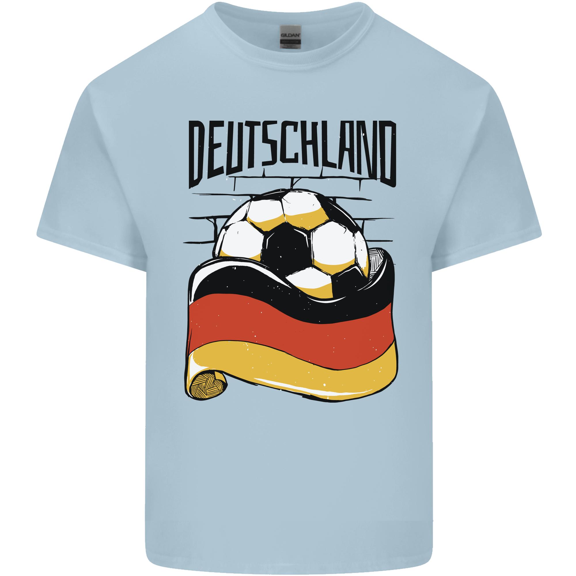 Deutschland Football GerUnisexy GerUnisex Soccer Unisexs Light Cotton TShirt S