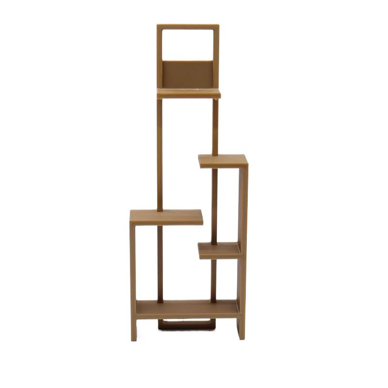 1Pcs Mini Display Stand Chinese Style Storage Rack Model 1:12 Dollhouse Miniature Empty Shelf Home Decor Doll House Accessories