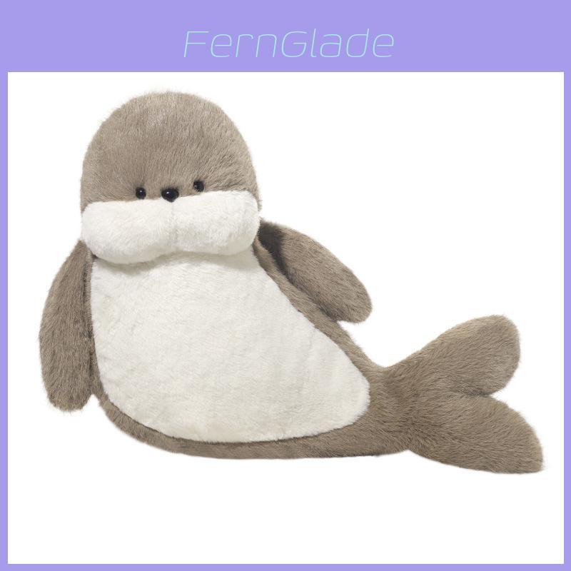 Seal Plush Toy With Long Pile Soft Stuffed Animal Pillow For Kids Gift
