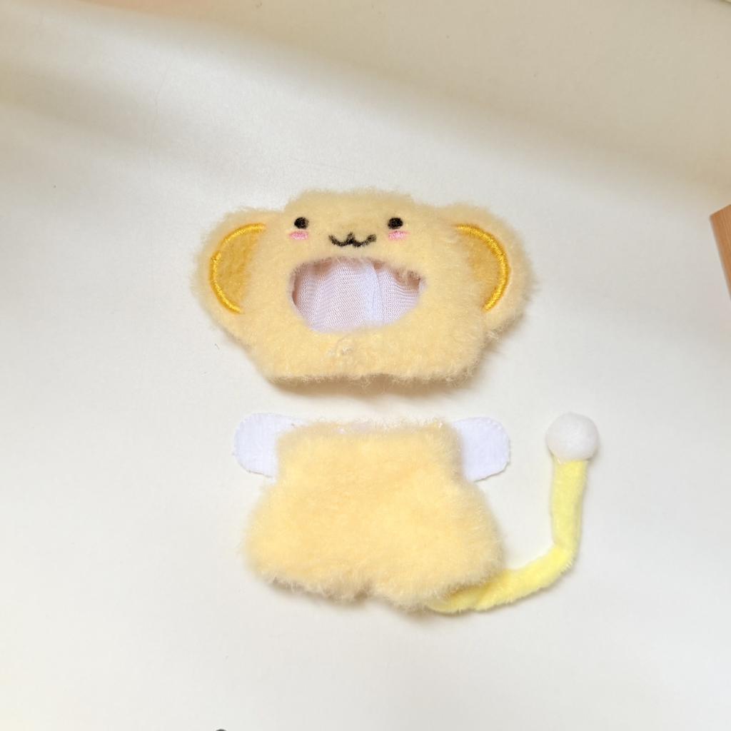4.0 Heart Bottom Password Vinyl Plush Pendant Small Nose Doll Clothes Angel Yellow Monkey Suit Cute