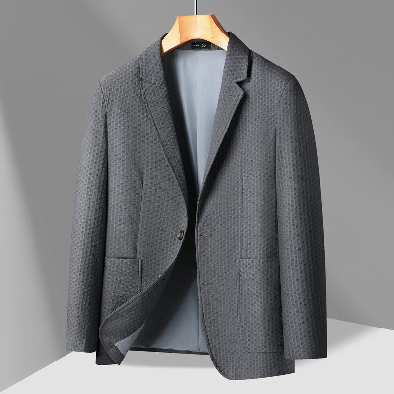 Spring and Autumn New Men's Suit Business Casual Solid Color Single-breasted Two-button Thin Suit Youth Men's Jacket