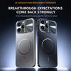 Luxury Colorful Magnetic Large Window Cell Phone Case For iPhone 13 14 15 16 17 Pro Max Air Lens Protect Wireless Charging Cover