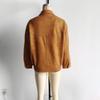 Women's Retro Distressed Fashion Aviator Jacket In Coffee Color