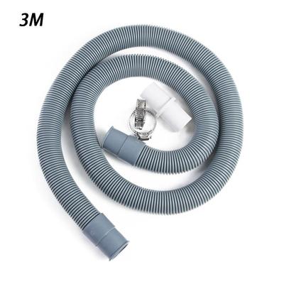 1/2/3M Telescopic Dishwasher Washing Machine Bathroom Accessory Drain Hose Sink Plumbing Hoses Extension Pipe
