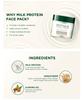 Biotique Milk Protein Brightening Face Pack For Glowing Skin 50g With Honey Almond Oil For Smooth Fair Skin