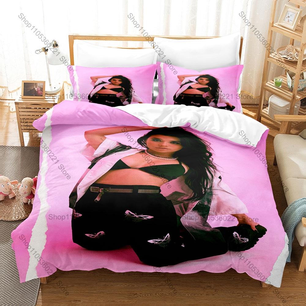 Nessa Barrett I Wanna Die Themed Duvet Cover + 2 Pillowcases, Dark Pop Song Graphic Bedding Set Home Dorm Decor for Music Lovers