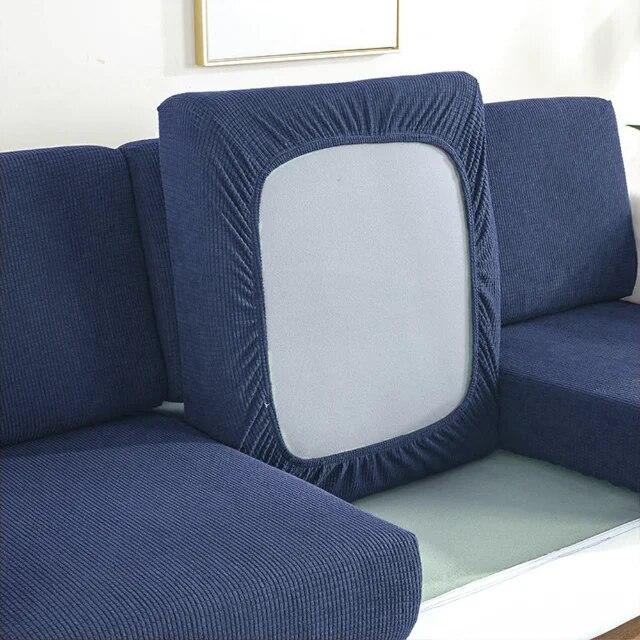 

Флисовый чехол для дивана, жаккардовый эластичный чехол для дивана, подушка для сиденья, спандекс, L-образный угловой чехол для гостиной, защита от пыли Normal Size(S)-1pc