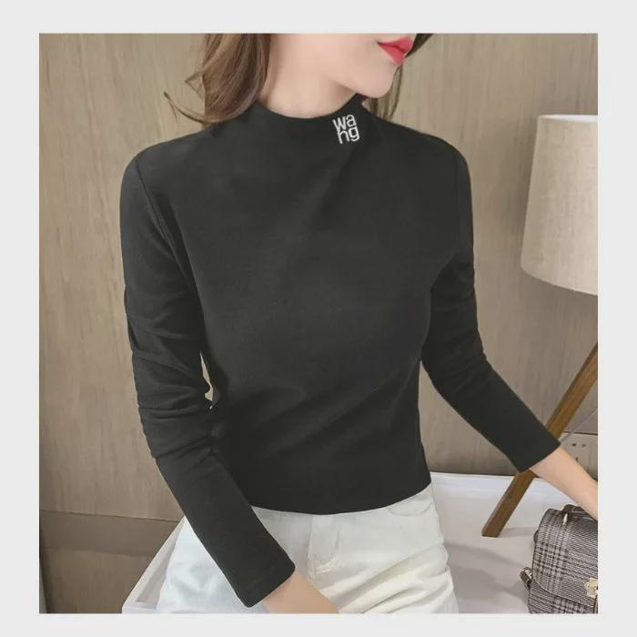 Damen Doppelseitiges Deutsches Samt Oberteil mit Halbohem Kragen - 2024 Verdickter Herbst/Winter Stil