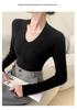 Women's Slim Fit V-Neck Cashmere Sweater - Autumn/Winter 2025 Versatile Lightweight Knit Cardigan