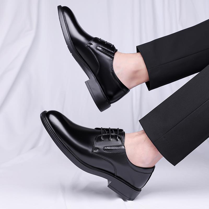 Fashion 2025 New Classic Leather Shoes Men Luxury Oxfords Business Formal Office Men Shoes Boos Dress Male Wedding Shoes Handmade Flats
