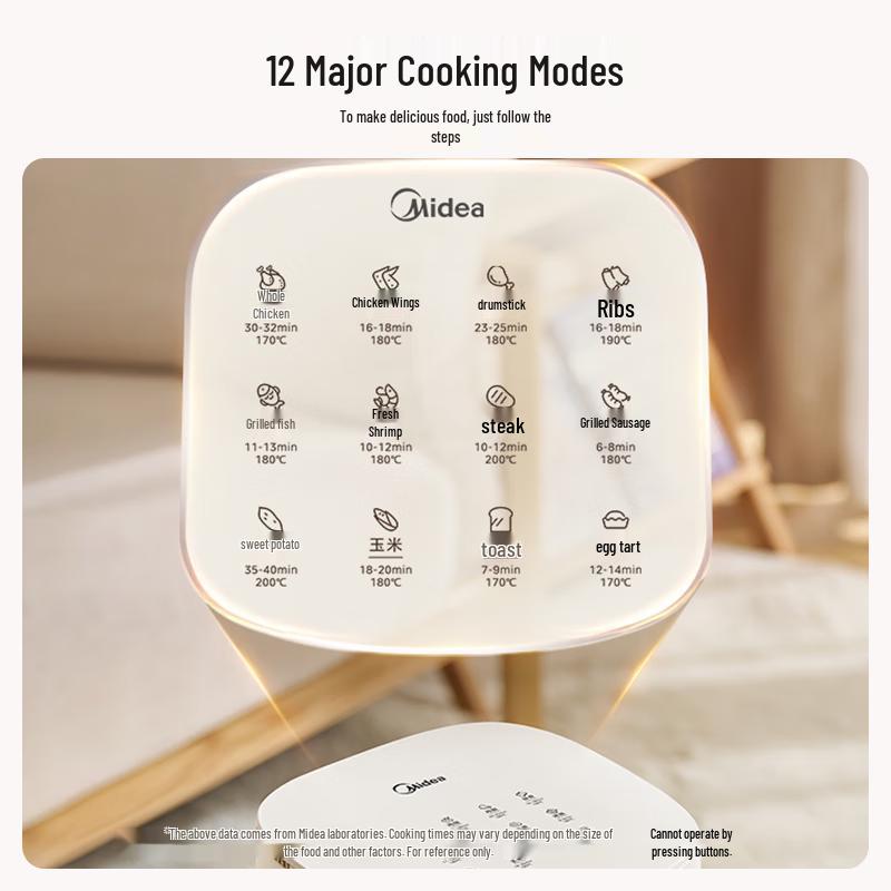 Midea 5.3L No-Flip Steam Air Fryer Oven