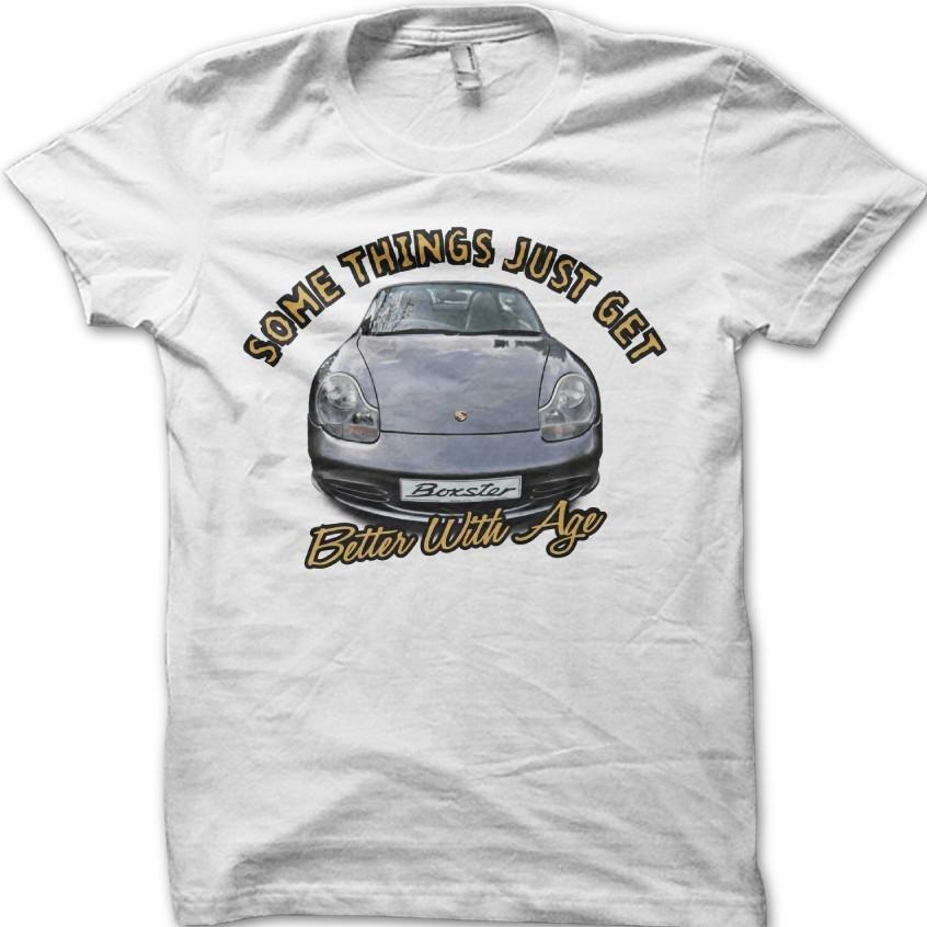 Бокстер Некоторые вещи становятся лучше с возрастом Ретро Винтажный Автомобиль Футболка 06147 3XL
