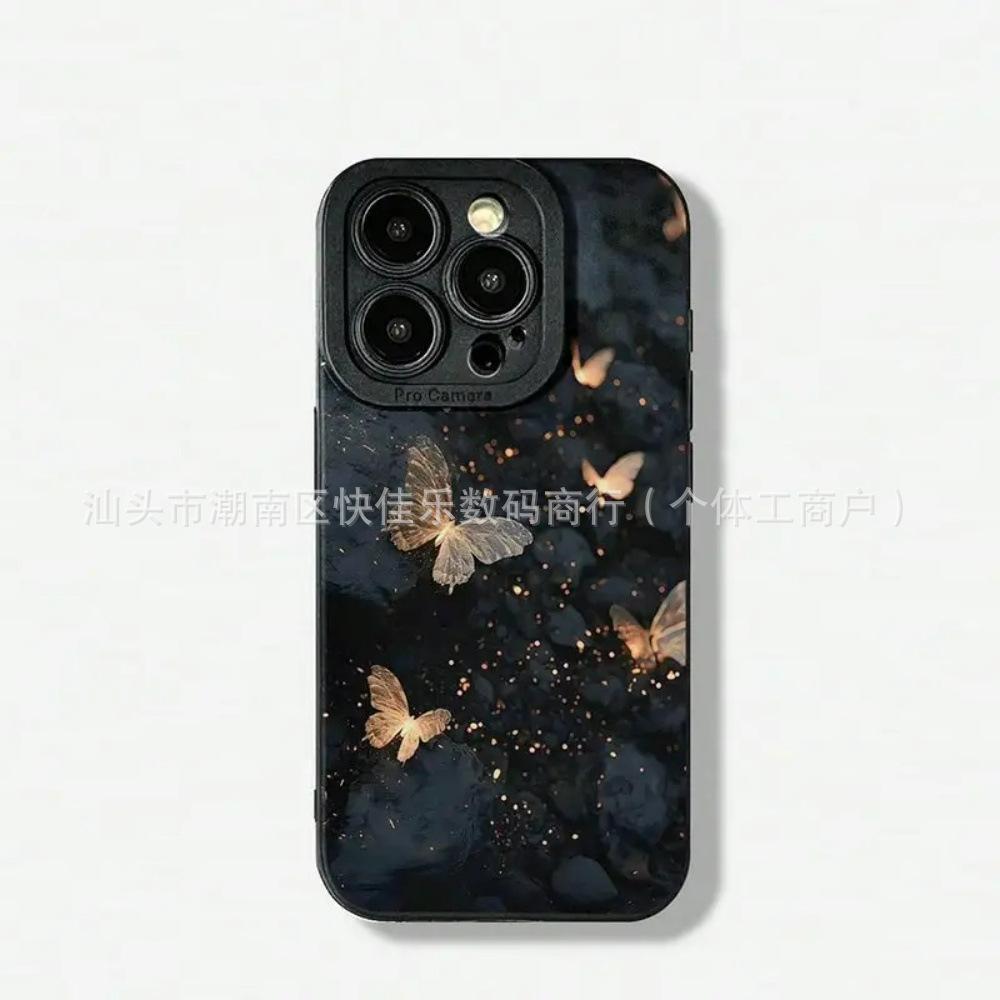 Ins Retro Butterfly iPhone Apple 14plus/15/16/17 Case 11/12/13 Promax Niche