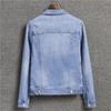 Herbst Damen Casual Jeansjacke Jacke Damen Langarm Einreihig Jeansjacke Damen Kurzes Oberteil
