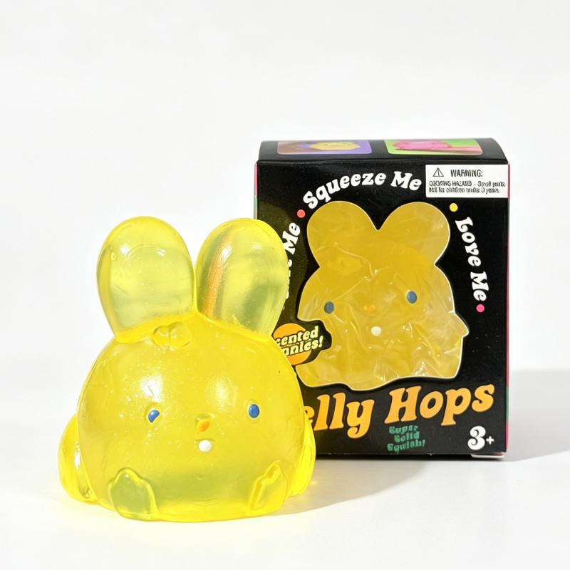 Schylling Needoh Jelly Hops Squishy Squeeze Toy Safery Non-Toxic Glitter Release The Mood Pinch Toys Leisure Gift