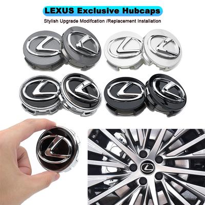 4Pcs 62MM Car Emblem Wheel Center Cover Hub Accessories For F SPORT ES UX 300e GS GX IS LS LX CT LC RC LBX NX RX 350h 450h