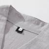 Mens Chinese Style Loose Cotton Linen Two Piece Set V Neck T Shirt Long Pants