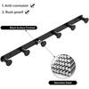 Black Towel Hook, Bathroom Wall Hook Rack with 6 Hooks Bedroom Coat Hook Kitchen Robe Hanger Wall Mount