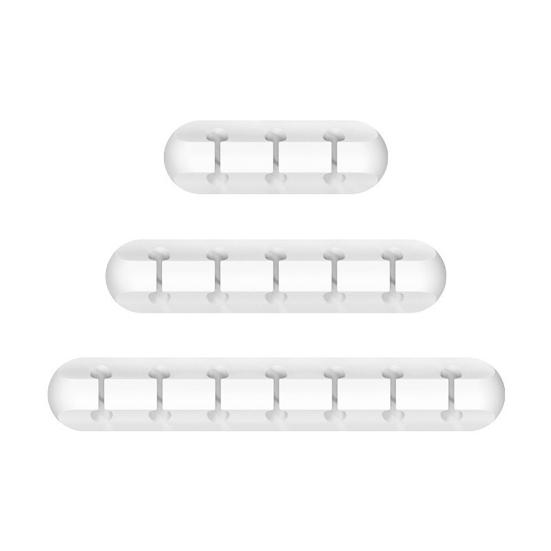 

Cable Organizer Silicone Cable Management Transparent Adhesive Clips with Backing Desktop Office Bedroom Kitchen Cord