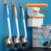 Wall-Mounted Long Handle Toilet Brush with Soft Bristles and No Dead Angles for Bathroom Cleaning