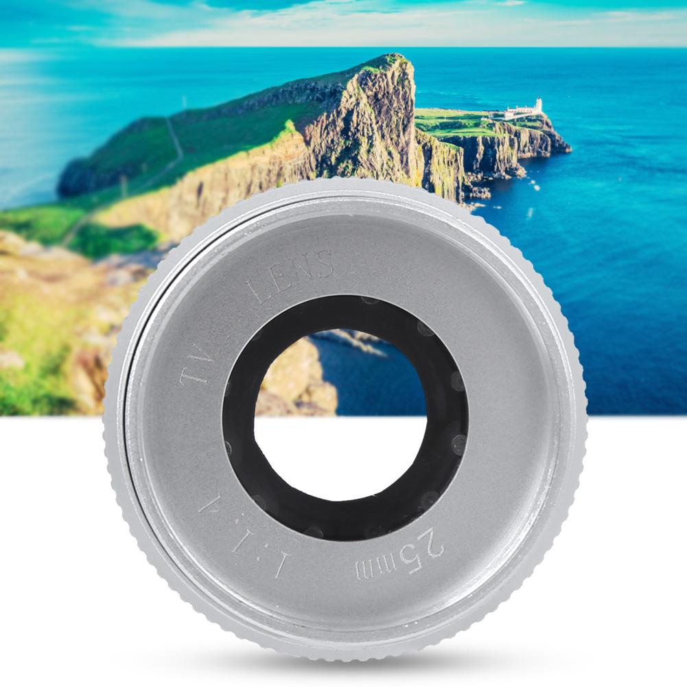 Optical Glass 25mm f1.4 MC Multilayer Film Coating Manual Aperture CCTV Camera Lens for Mirrorless Cameras