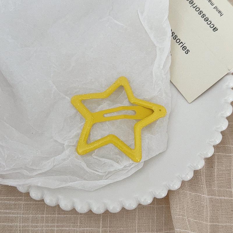 Colorful Y2K Star Hair Clip for Baby & Women - Decorative Side Bangs & BB Clip Hair Accessory