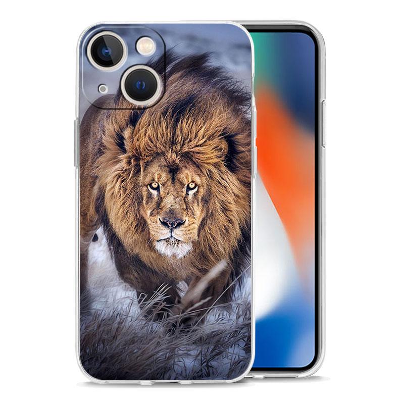 Phone Case For iPhone 17 Cases iPhone Air 16 15 12 13 14 Pro Max 15 Plus 16Pro iPhone11 Clear Soft Cover Lion King Animal
