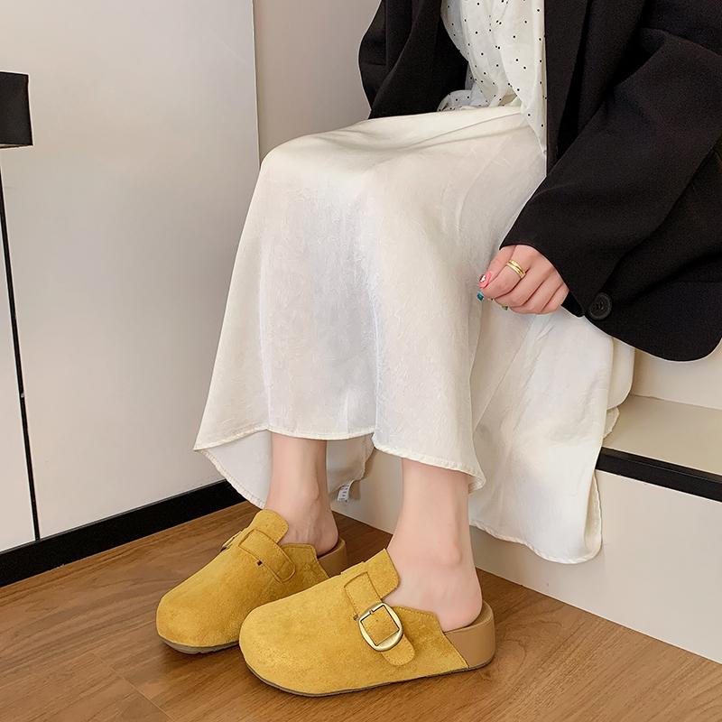 Fashion Women's Shoes Women's Closed Toe Slippers Women's Sandals Retro Fashion Garden Clog Slide 2025 New  Slipper