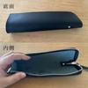 Nume leather pen case made Japan Himeji simple adult zipper (black)