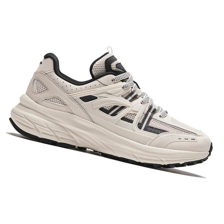 Anta AT955 Comfortable And Trendy Fabric Slip Resistant Abrasion Resistant Low top Running Shoes Men's Castle Gray 912345598-1