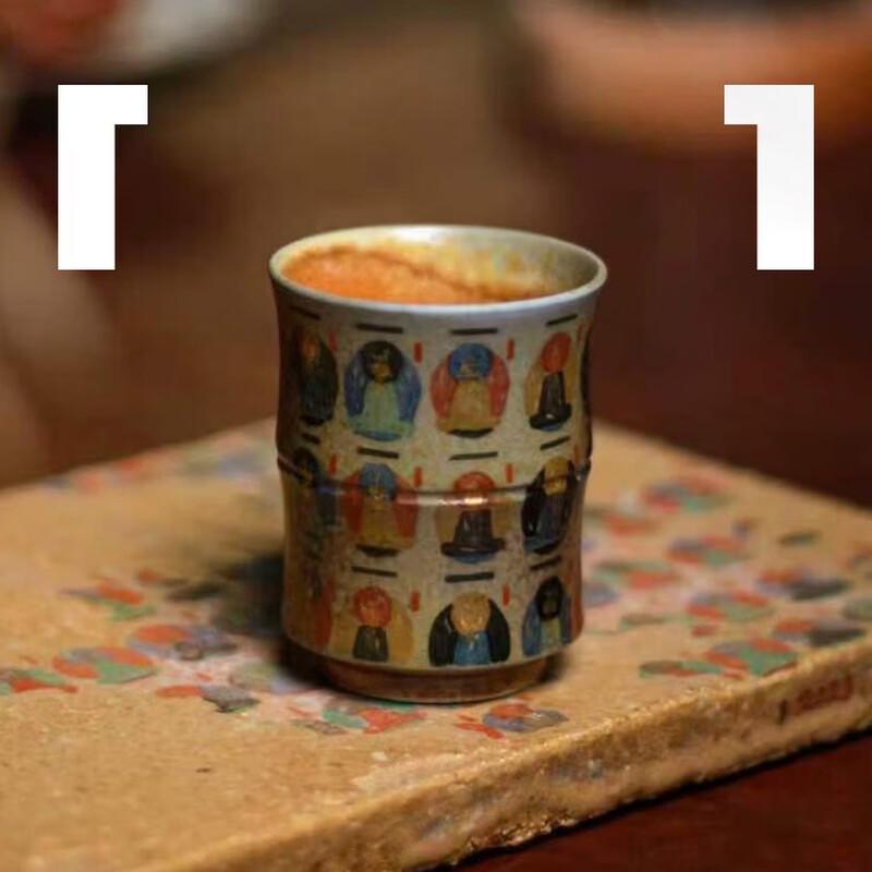 Jingdezhen Mogao Yao Handmade Wood-Fired Bamboo Knot Tea Cup