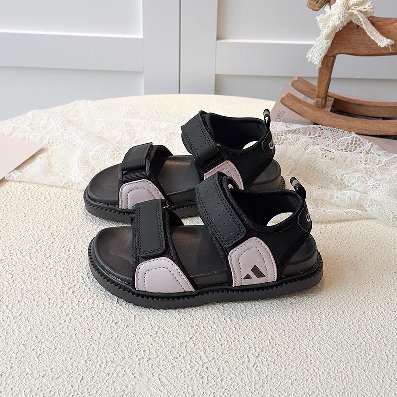 

Korean Style Open-Toe Sandals for Girls - Versatile Beach Casual Shoes for Kids (2026) 26-30 (set of 5 pairs) рожевий