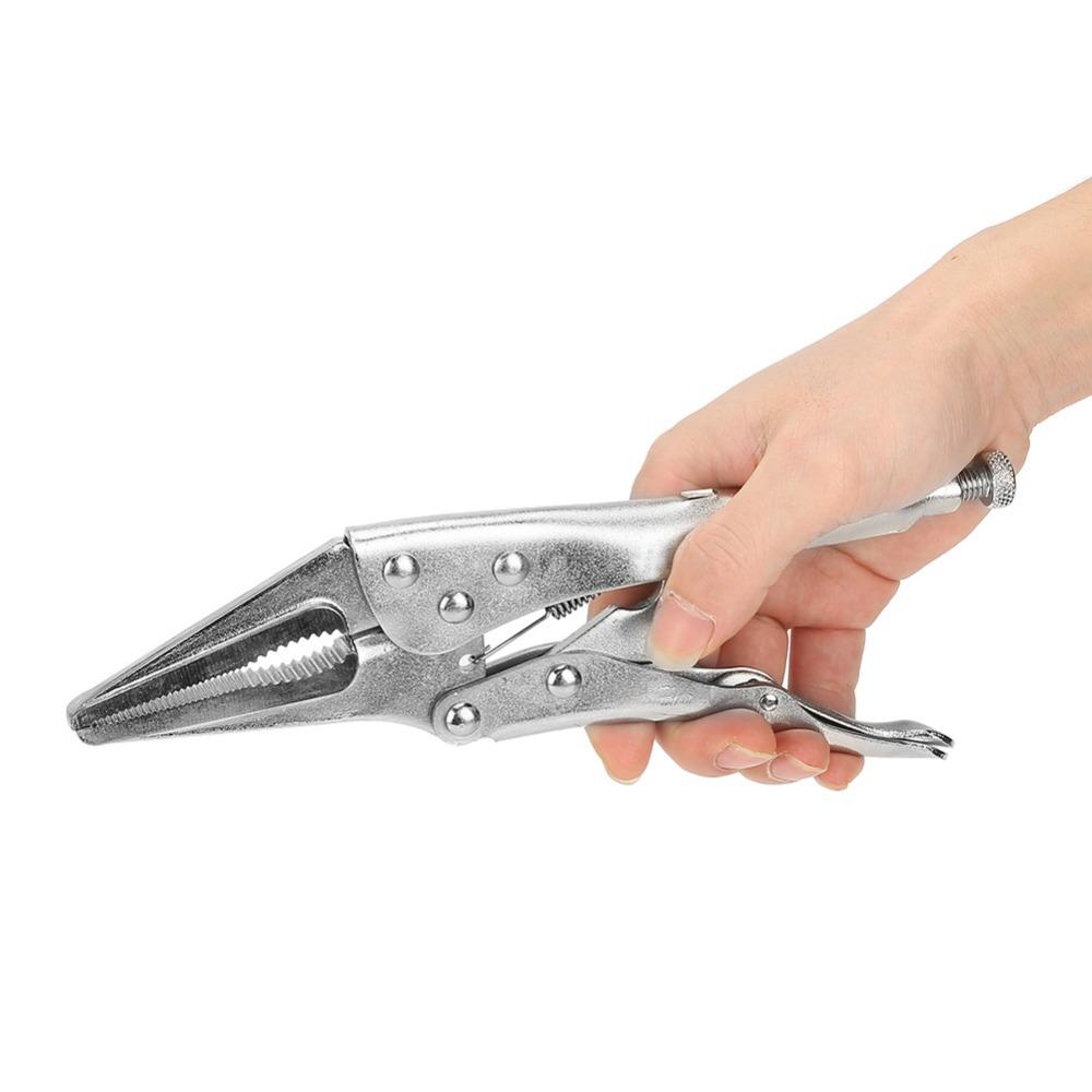 9 Inch Needle Nose Locking Pliers Hardened Teeth Vise Grips Long Nose Locking Pliers  Narrow Spaces