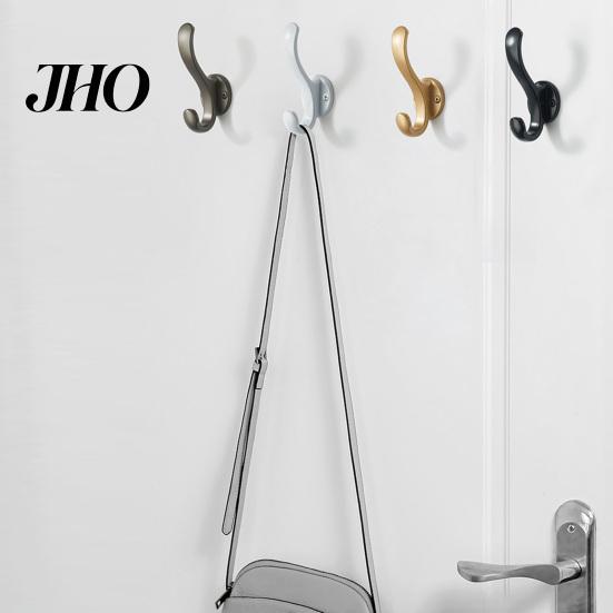 Coat Hook 1 Set Storage Multifunctional Waterproof Smooth Edge with Screws Solid Color Space Saving Handbag Hat Household Supplies