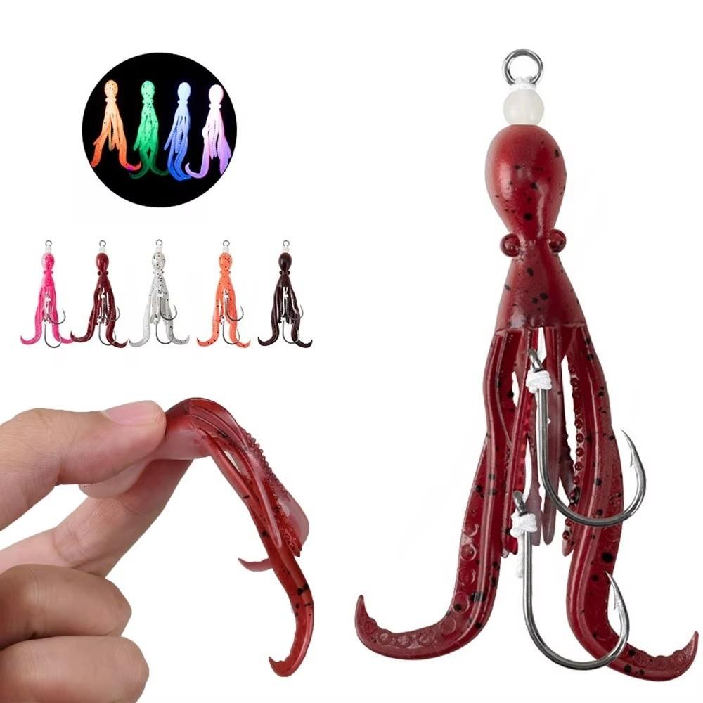 2PCS 5g 9.5cm Squid Jigging Hook HK037 Model Teaser Fishing Lure Octopus Fishing Lure Squid Fishing