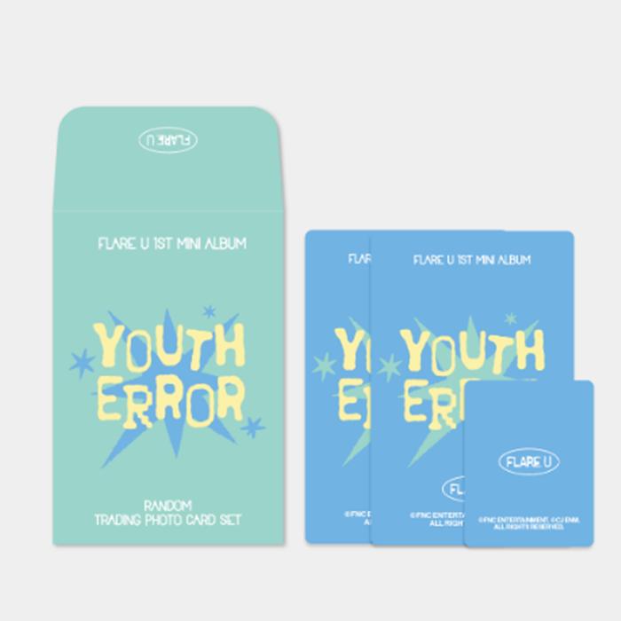 [Pre-order] FLARE U 1st Mini Album [YOUTH ERROR] OFFICIAL MD RANDOM TRADING PHOTO CARD SET