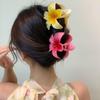 Large Plumeria Hair Claw Clip for Women - Perfect for Beach Photos